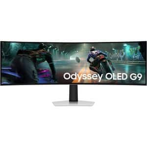 Monitor Gaming curbat OLED SAMSUNG Odyssey G9 LS49DG910SUXEN, 49", DQHD, 144Hz, FreeSync Premium Pro, HDR10+, argintiu