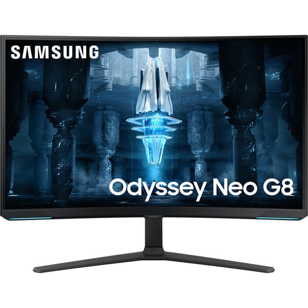 Monitor Gaming curbat LED VA SAMSUNG Odyssey Neo G8 LS32BG850NUX, 32", 4K UHD, 240Hz, AMD FreeSync Premium Pro, HDR10+, negru-alb