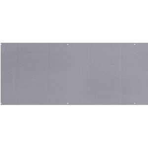 Paravan pentru balcon KI, poliester, 445 x 75 cm, gri deschis
