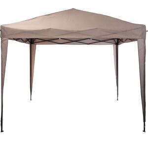 Pavilion terasa AMBIANCE Easy Up, poliester, 300 x 300 x 245 cm, taupe