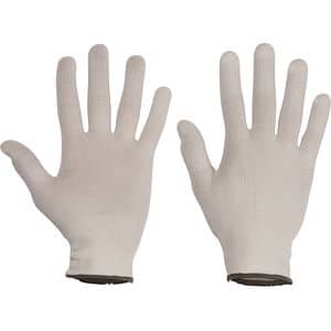Manusi Cerva, nylon, marimea 9, alb