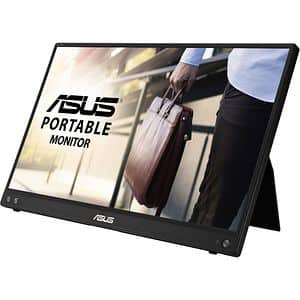 Monitor portabil LED IPS ASUS ZenScreen MB16ACV, 15.6", Full HD, 60Hz, Flicker-Free, USB-C, negru