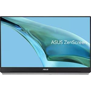 Monitor LED IPS ASUS ZenScreen MB249C, 23.8", Full HD, 75Hz, Frameless, boxe, negru