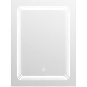 Oglinda baie Elves 80171, 60 x 3 x 80 cm, iluminare LED, senzor touch