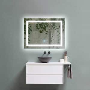 Oglinda baie Elves 80711, 80 x 3 x 60 cm, iluminare LED, senzor touch