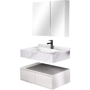 Set mobilier baie SANDONNA Nova, 60 x 50 x 15 cm, alb