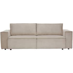 Canapea extensibila Cloud, 3 locuri, lada depozitare, 240 x 85 x 87 cm, bej
