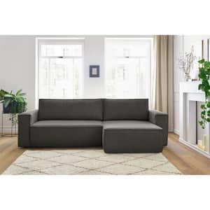 Coltar extensibil Cloud, 3 locuri, lada depozitare, 275 x 85 x 145 cm, antracit