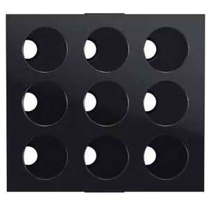 Paleta suport pentru farduri MAC Empty Pro Palette, 9 compartimente, negru