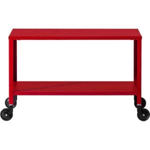 Masuta cu roti Corner Clasic, rosu, 75 x 40 x 50 cm