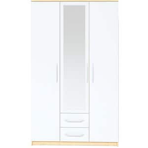 Dulap Linia 1200, 120 x 50 x 200 cm, 3 usi, alb