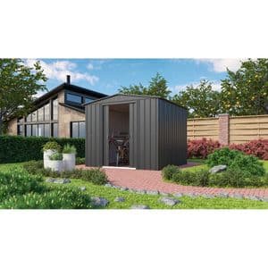 Casuta gradina GLOBEL Dream 8x8, metal, 245 x 247 x 198 cm, antracit