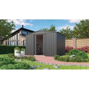 Casuta gradina GLOBEL Dream 10x8, metal, 308 x 247 x 202 cm, antracit