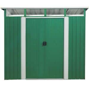 Casuta gradina PERGART Lubeck V 89, metal, 278 x 238 x 203 cm, verde