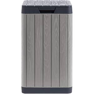 Cos gunoi gradina TOOMAX Rio, 38 x 38 x 65 cm, antracit-gri