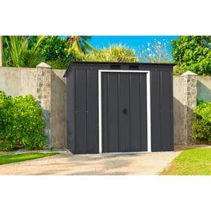 Casuta gradina DURAMAX Eco 6X4, otel, 203.1 x 123.6 x 176 cm, antracit