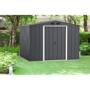Casuta gradina DURAMAX Eco 8X8, otel, 262 x 242.2 x 191 cm, antracit