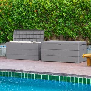 Lada depozitare gradina DURAMAX Durabox 416 L, 129.5 x 70 x 62.5 cm, gri