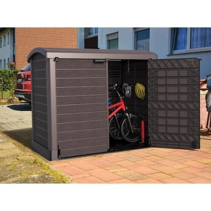 Dulap depozitare gradina DURAMAX Storeway C 1200L, 145 x 54.5 x 125 cm, maro