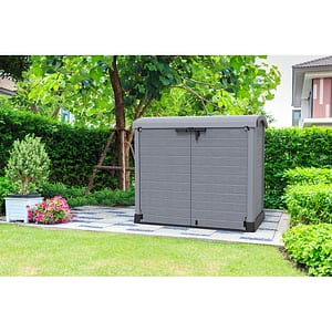 Dulap depozitare gradina DURAMAX Storeway C 1200L, 145 x 54.5 x 125 cm, gri