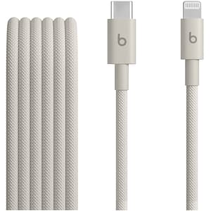 Cablu date BEATS MDGL4ZM/A, USB-C - Lightning, 1.5m, bej