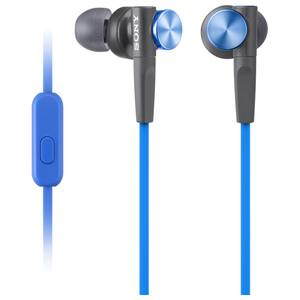 Casti SONY MDR-XB50APL, Cu Fir, In-Ear, Microfon, albastru