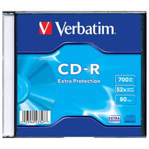 CD-R VERBATIM 43347, 52x, 700MB, 1buc - Slim Case