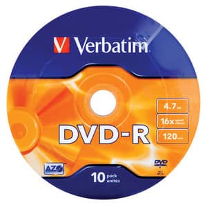 DVD-R VERBATIM 43729, 16x, 4.7GB, 10buc - Shrink