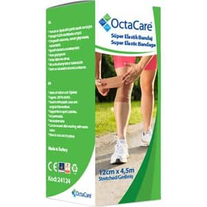 Fasa elastica cu elasticitate 200% Fesi Super, 12 cm x 4.5 m, OCTACARE