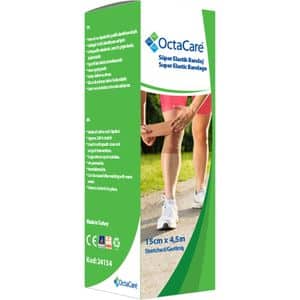 Fasa elastica cu elasticitate 200% Fesi Super, 15 cm x 4.5 m, OCTACARE