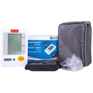 Tensiometru digital de brat DR. LIFE DL103TA, 120 memorii, alb