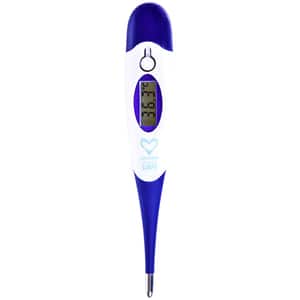 Termometru digital cu cap flexibil EASYCARE EASY00081, alb-albastru