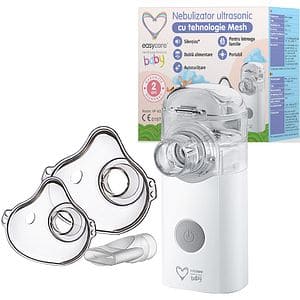 Aparat de aerosoli cu ultrasunete EASYCARE EASY00092, 8ml, alb-albastru