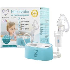 Nebulizator cu piston EASYCARE VP-D2, 8ml, alb-albastru
