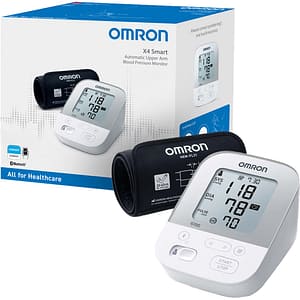 Tensiometru de brat OMRON X4 Smart HEM-7155T-ESL, alb
