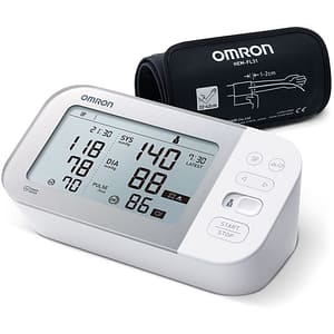 Tensiometru digital de brat OMRON X7 Smart, Bluetooth, 2 utilizatori x 100 memorii, alb