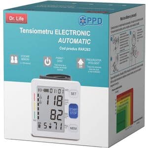 Tensiometru digital de incheietura DR. LIFE RAK-283, alb