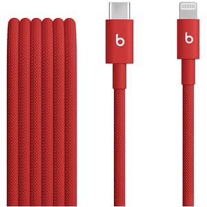 Cablu date BEATS MFEH4ZM/A, USB-C - Lightning, 1.5m, rosu