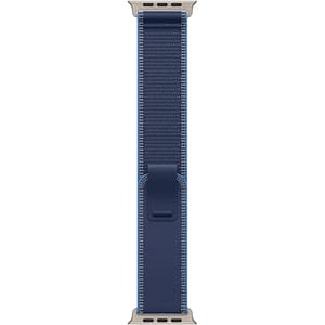Bratara pentru APPLE Watch 49mm Blue/Bright Blue Trail Loop - S/M - Natural Titanium Finish, MFT64ZM/A