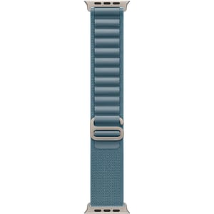 Bratara pentru APPLE Watch 49mm Light Blue Alpine Loop - Large - Natural Titanium Finish, MFTK4ZM/A
