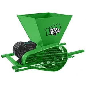 Zdrobitor struguri MICUL FERMIER, electric, 550 W, 30 l, 500 kg/h, verde