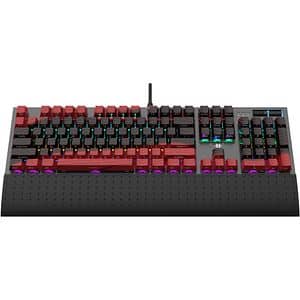 Tastatura Gaming mecanica MYRIA MG7540, USB, Layout US, negru-rosu