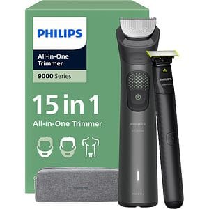 Aparat de tuns multifunctional 15 in 1 PHILIPS Series 9000 MG9531/15, acumulator, autonomie 120 min, negru