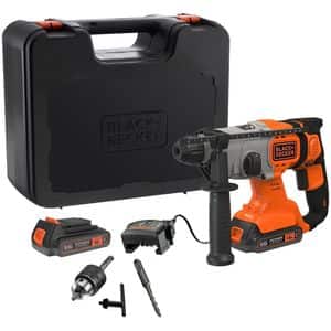 Ciocan rotopercutor BLACK&DECKER BCD900E2K-QW, 1.2J, 1880rpm, 2 x 2.5 Ah, SDS Plus
