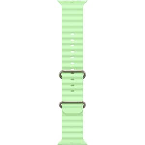 Bratara pentru APPLE Watch 49mm Neon Green Ocean Band - Natural Titanium Finish, MGCF4ZM/A