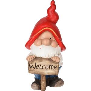 Pitic de gradina Welcome, 22 x 20 x 44 cm, multicolor