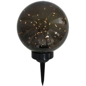 Decoratiune gradina Firefly, incarcare solara, 15 x 15 x 26 cm, negru