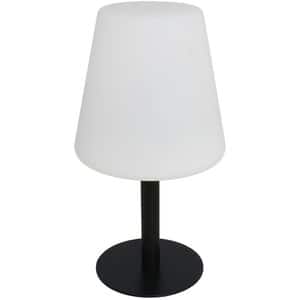 Decoratiune gradina Veioza, incarcare solara, 15 x 15 x 30 cm, alb