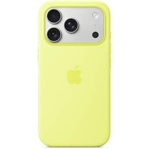 Husa telefon APPLE iPhone 17 Pro Silicone Case cu MagSafe - Neon Yellow, MGFF4ZM/A