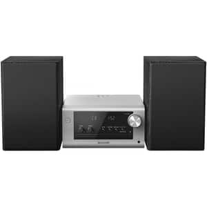 Microsistem audio PANASONIC SC-PM700EG-S, 80W, Bluetooth, USB, CD, Radio FM, argintiu